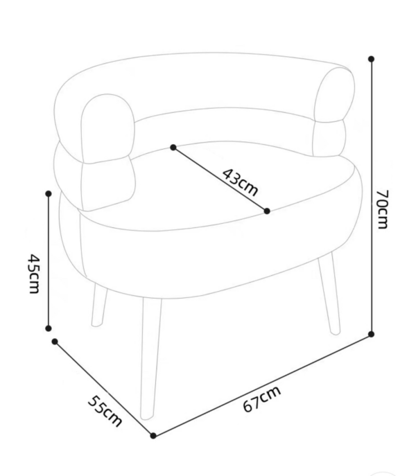 Petite Sherpa Cocoon Chair - Image 6