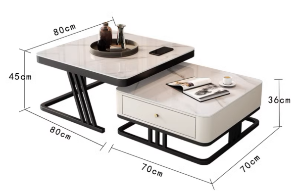 GeoLuxe Nesting Coffee Table Set - Image 11