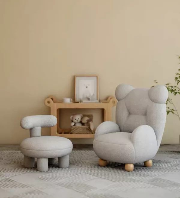 Bear Hug Armchair and Ottoman Set - Image 4