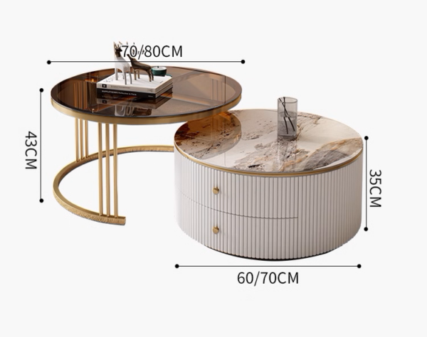 Aurelia Duo Coffee Table Set - Image 6