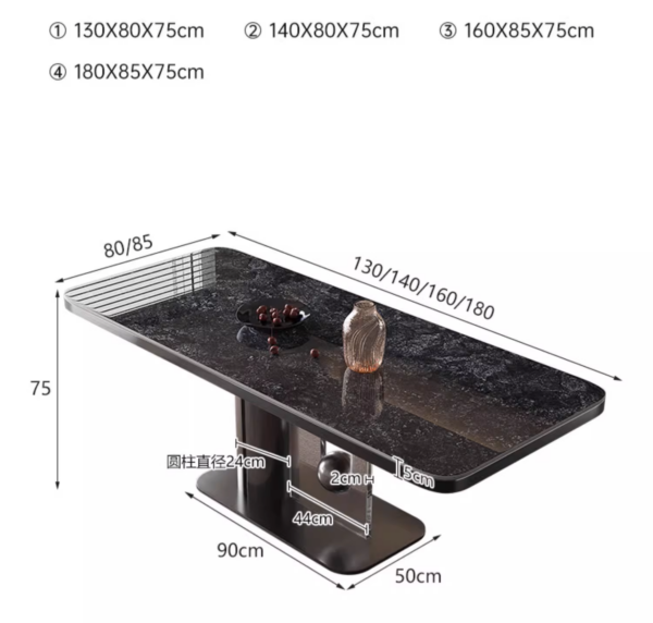 SleekStone Modern Dining Table - Image 5