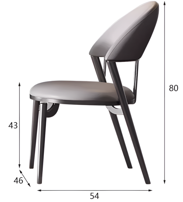 Metro Sleek Dining Chair - Image 2