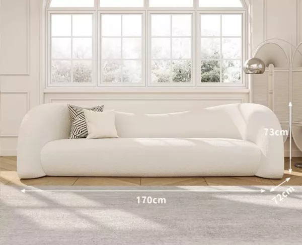 Odette Performance Bouclé Sofa - Image 6