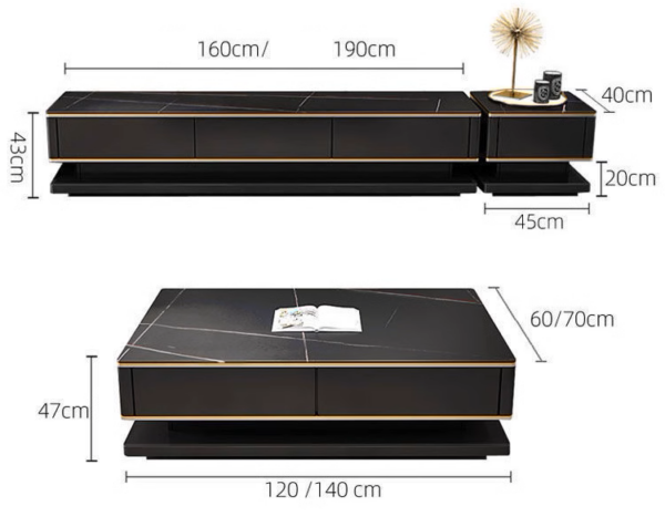 Visionnaire Noir TV unit set - Image 10