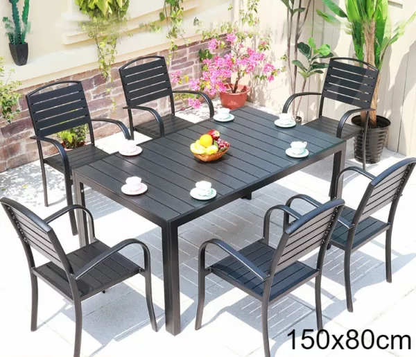 Metro Elegance Patio Dining Set - Image 5