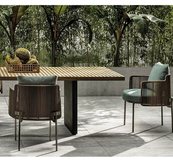 Serenity Stone Outdoor Dining Set - Image 6