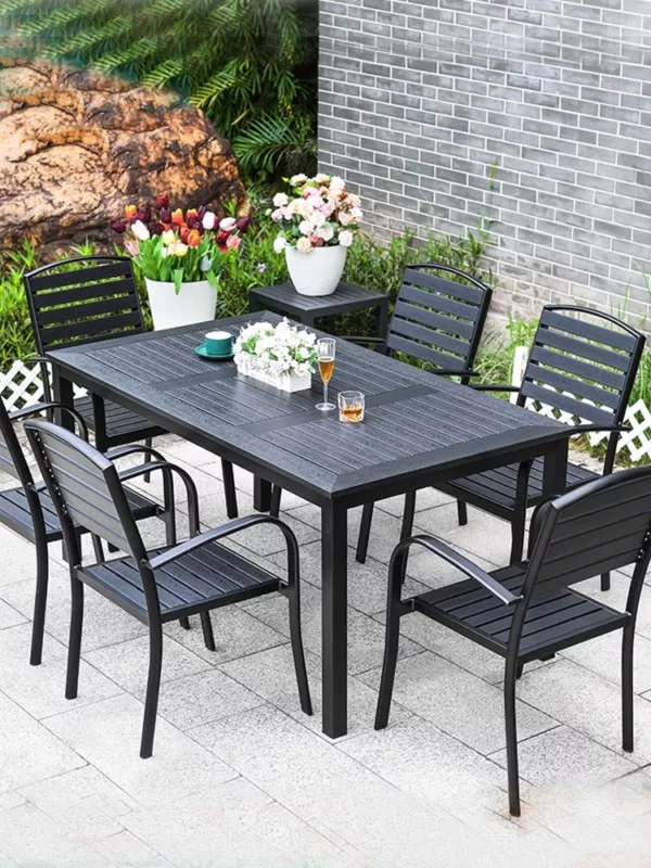 Metro Elegance Patio Dining Set - Image 2