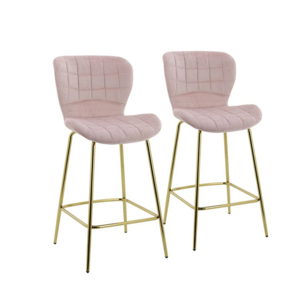 Blush Elegance Bar Chair - Image 4