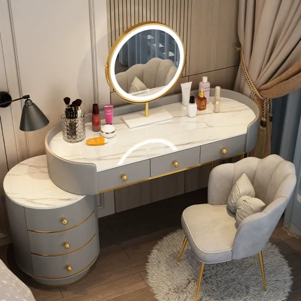 Glamour Marble Vanity Set - Image 2