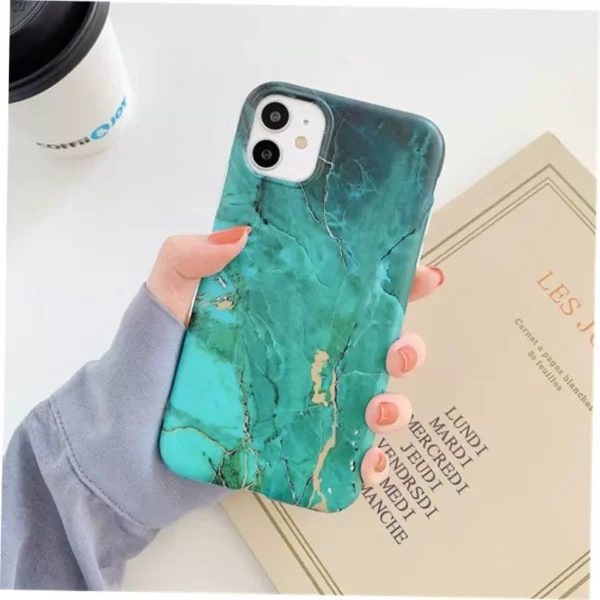 Marble Crack Matte iPhone Cases - Image 14