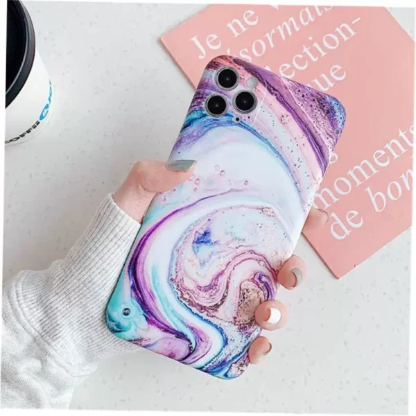 Marble Crack Matte iPhone Cases - Image 26