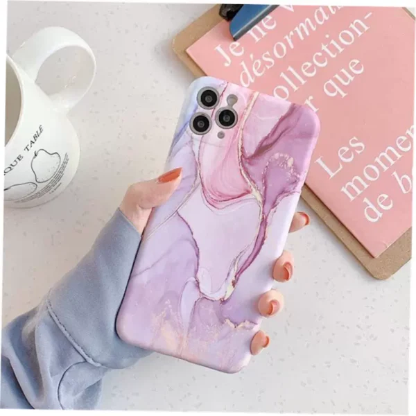 Marble Crack Matte iPhone Cases - Image 27
