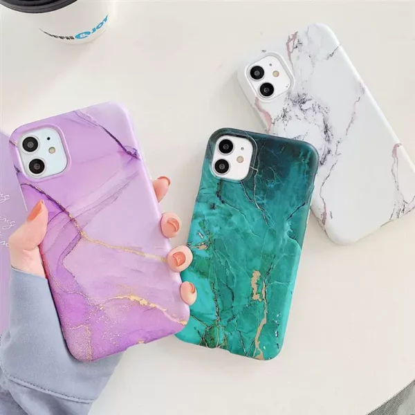 Marble Crack Matte iPhone Cases - Image 8