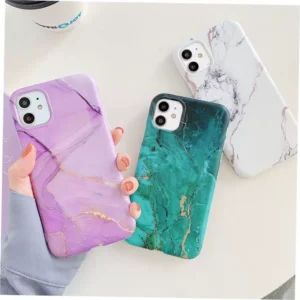 Marble Crack Matte iPhone Cases