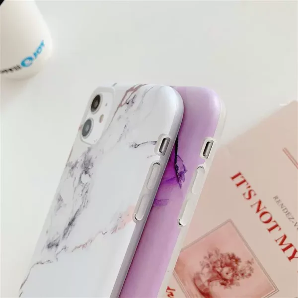 Marble Crack Matte iPhone Cases - Image 12