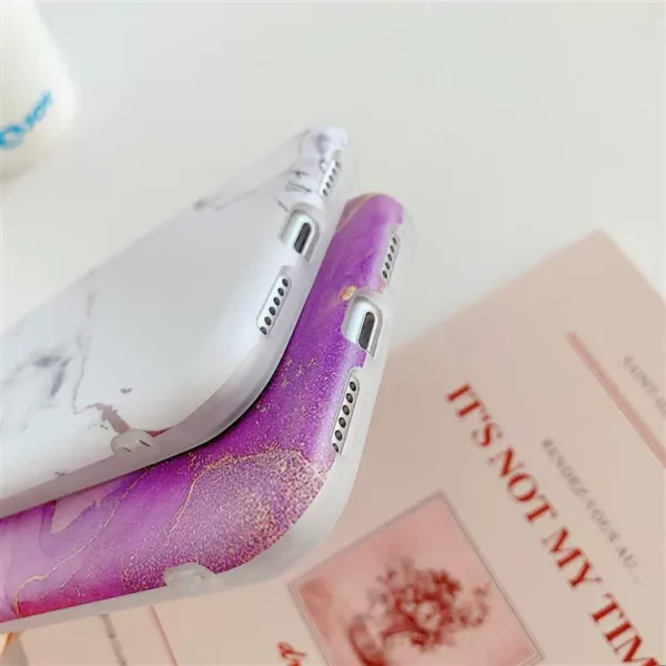 Marble Crack Matte iPhone Cases - Image 11