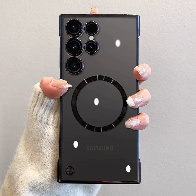 Crystal Transparent Frameless Luxury Shockproof Samsung Cases - Image 11