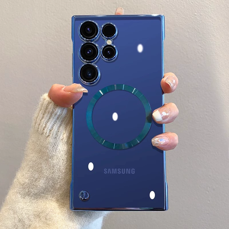 Crystal Transparent Frameless Luxury Shockproof Samsung Cases - Image 13