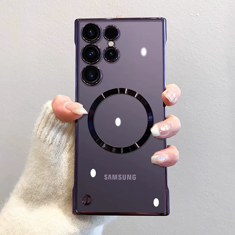 Crystal Transparent Frameless Luxury Shockproof Samsung Cases - Image 12