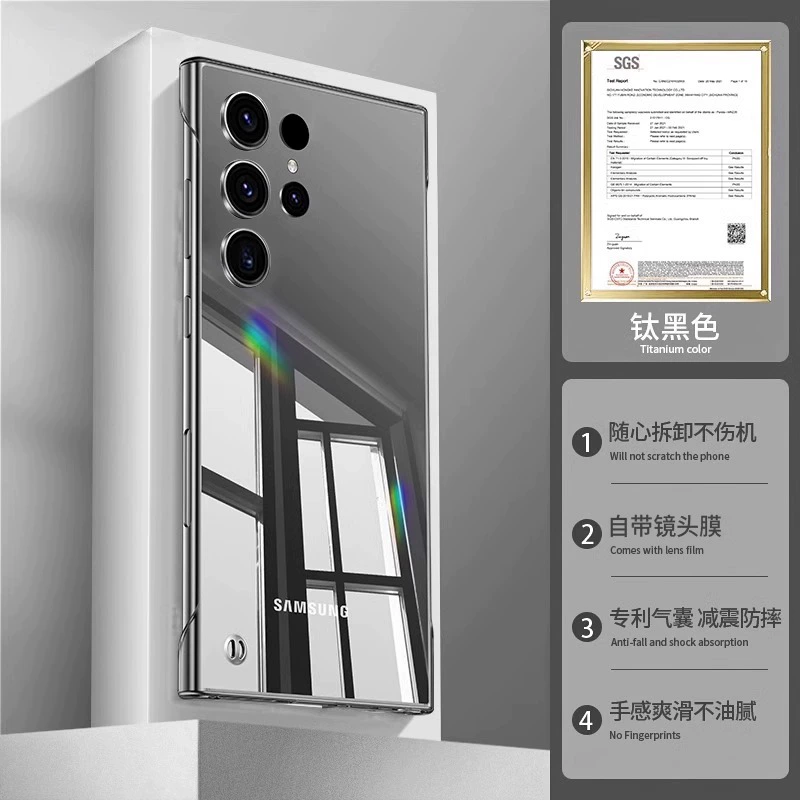 Crystal Transparent Frameless Luxury Shockproof Samsung Cases - Image 6