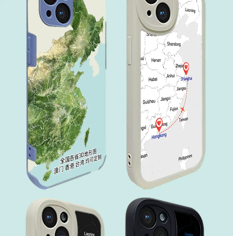 Custom GeoBond Map Love Cases - Image 5