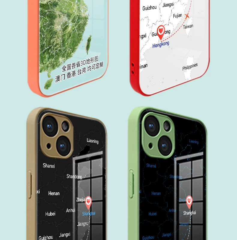 Custom GeoBond Map Love Cases - Image 7