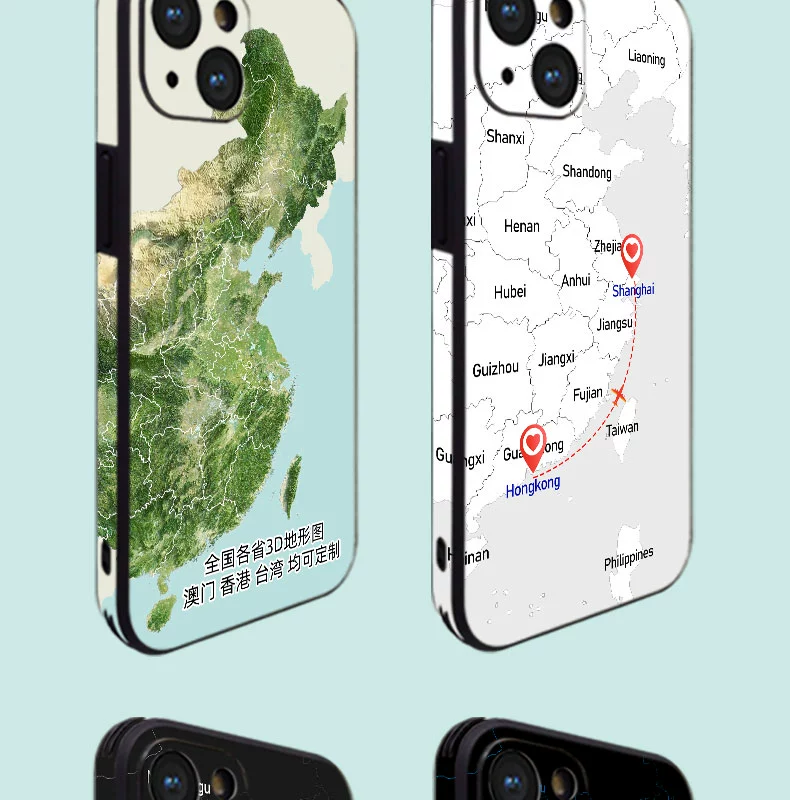 Custom GeoBond Map Love Cases - Image 11