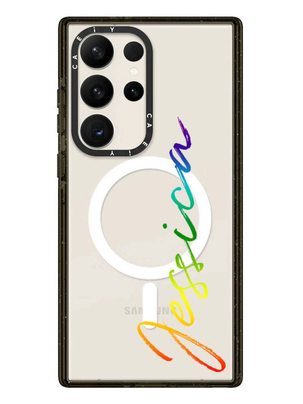 Custom Mirror Magnetic Transparent Soft Shell Samsung Cases